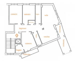 LUSSUOSO APPARTAMENTO DI 165 MQ CON TERRAZZO E TRE BAGNI