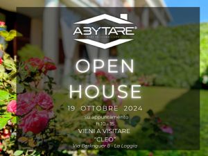 OPEN HOUSE 
SABATO 19 OTTOBRE dalle 10:00 alle 15:...