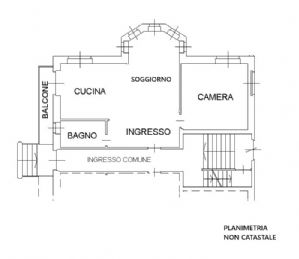 Ampio bilocale con giardino in vendita a Carignano
