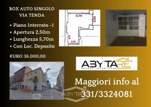 AMPIO BOX AUTO SINGOLO CON LOCALE DEPOSITO