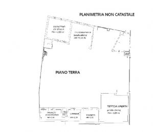 Rustico cascinale con terreno e tettoie