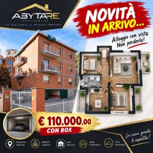QUATTRO LOCALI CON VISTA PANORAMICA, ASCENSORE E BOX