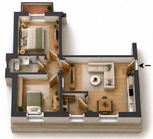 ASTI – PORTA TORINO: ULTIMO PIANO PANORAMICO, TRIPLA ESPOSIZIONE, ASCENSORE E BOX AUTO!